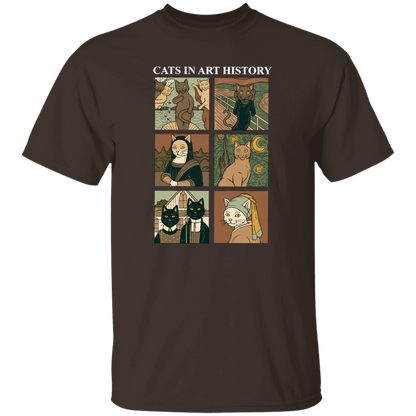 Cat In Art History Teacher Vintage T-Shirt