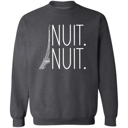 Nuit Nuit Crewneck Pullover Sweatshirt - ID12022437