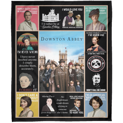 Downton Abbey Fleece Blanket, Premium Sherpa Blanket, Downton Abbey Quilt, TV Series Blanket, Downton Abbey TV SeriesFLM Arctic Fleece Blanket 50x60