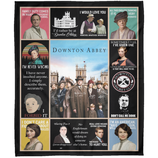 Downton Abbey Fleece Blanket, Premium Sherpa Blanket, Downton Abbey Quilt, TV Series Blanket, Downton Abbey TV SeriesFLM Arctic Fleece Blanket 50x60