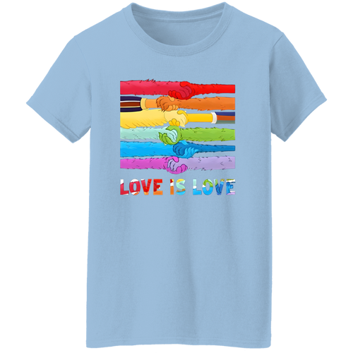 Lgbt Pride Love Is Love The Muppet Sesame Street Gay Pride Vintage T-Shirt - WOMEN