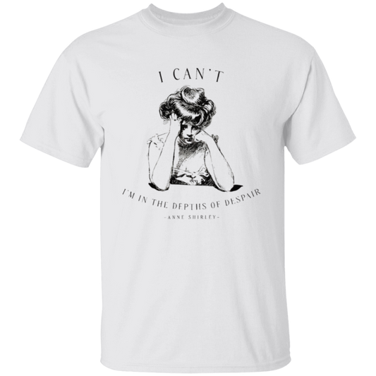 I Can't I'm In The Depths Of Despair Literature Teacher Vintage Unisex  T-Shirt - letter