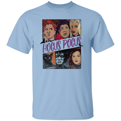 G500 5.3 oz. T-Shirt Retro Hocus Pocus Characters Vintage T-Shirt
