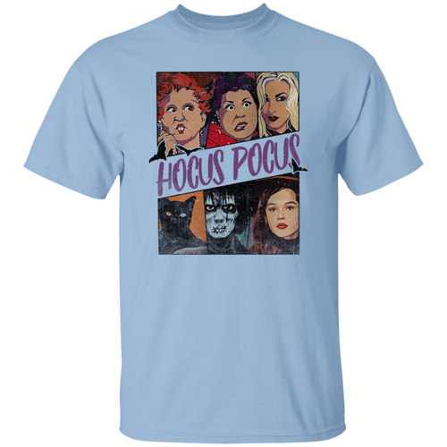 G500 5.3 oz. T-Shirt Retro Hocus Pocus Characters Vintage T-Shirt