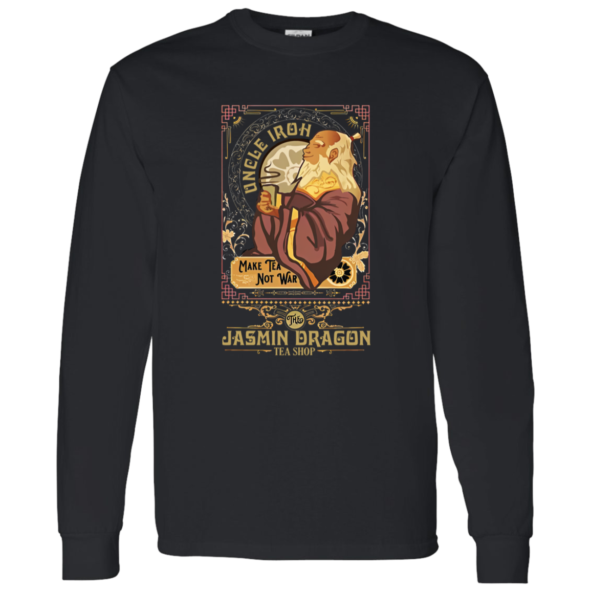 Vintage Retro Uncle Iroh Make Tea Not War Vintage - LONG SLEEVE