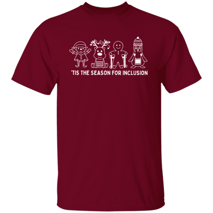Tis The Season For Inclusion Teacher Vintage Unisex  T-Shirt - letter