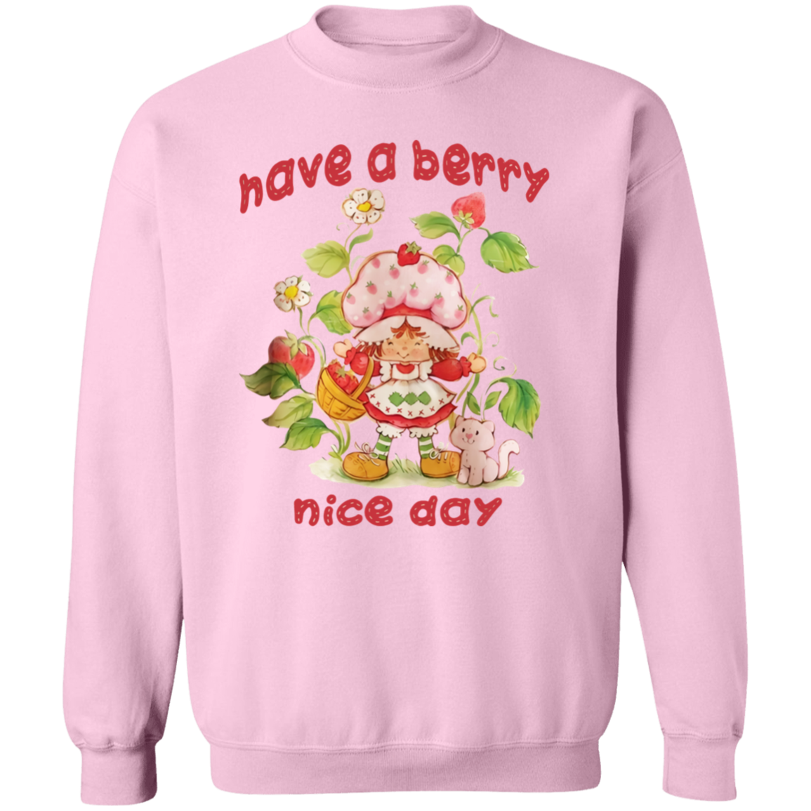 Have A Berry Nice Day Vintage Strawberry Sweatshirt