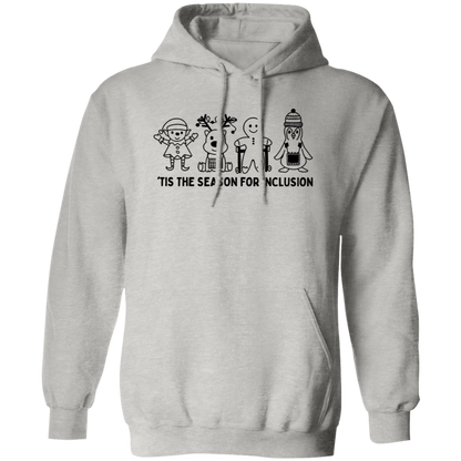 Tis The Season For Inclusion Teacher Vintage Pullover Hoodie