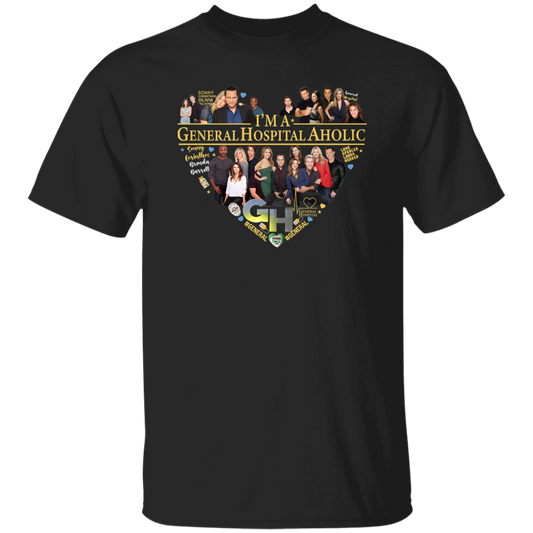 I’m A General Hospital Aholic Sorry Corinthos Brenda Barrett General Vintage T-Shirt, General Hospital Shirt, Love General Hospital	G500 5.3 oz. T-Shirt