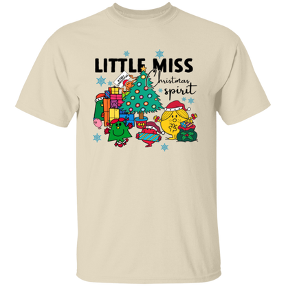 Little Miss Christmas Teacher Vintage Unisex T-Shirt - letter
