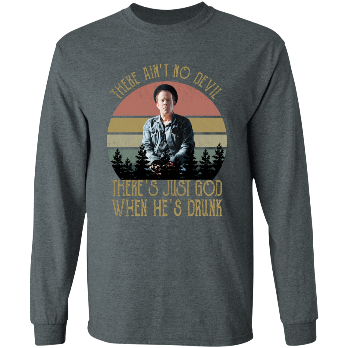 G540 LS T-Shirt 5.3 oz.  Vintage Retro Tom Waits Music Icons Classic T-Shirt