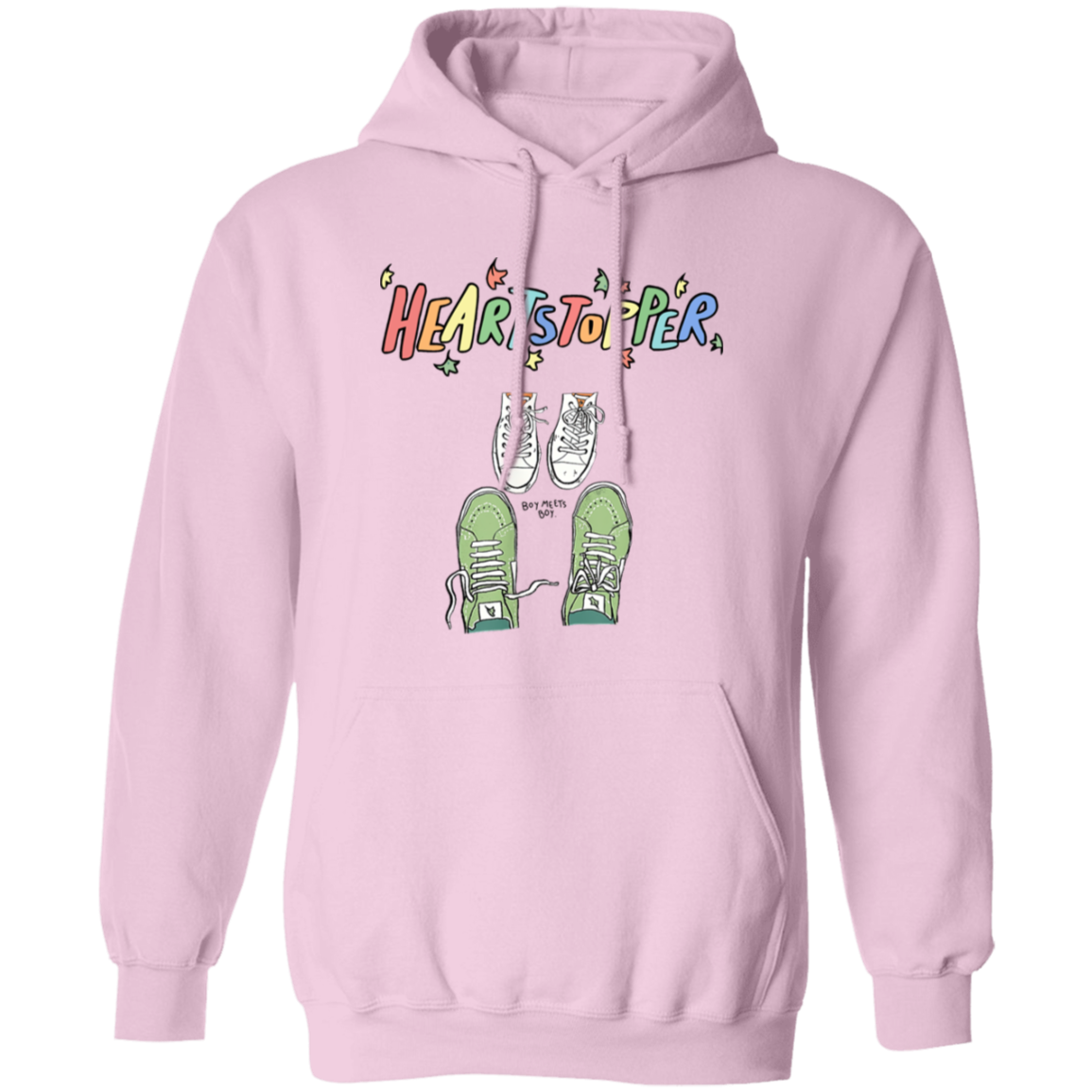 Heartstoppers Leaves Cute Shoes Heartstopper Love Camiseta Gildan Pullover Hoodie