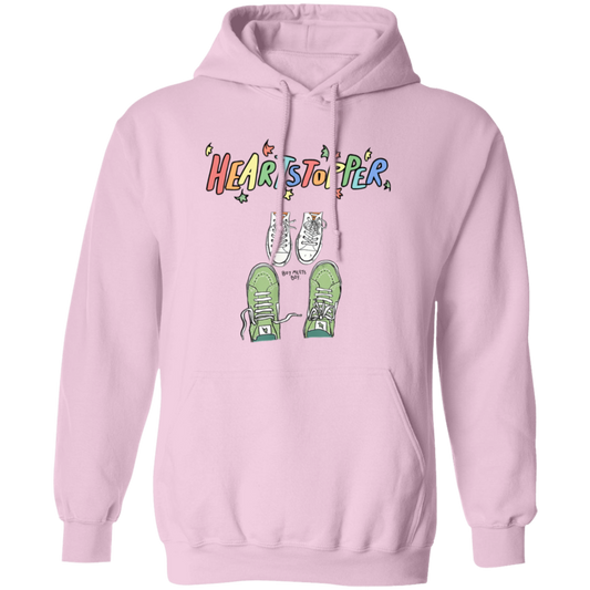 Heartstoppers Leaves Cute Shoes Heartstopper Love Camiseta Gildan Pullover Hoodie