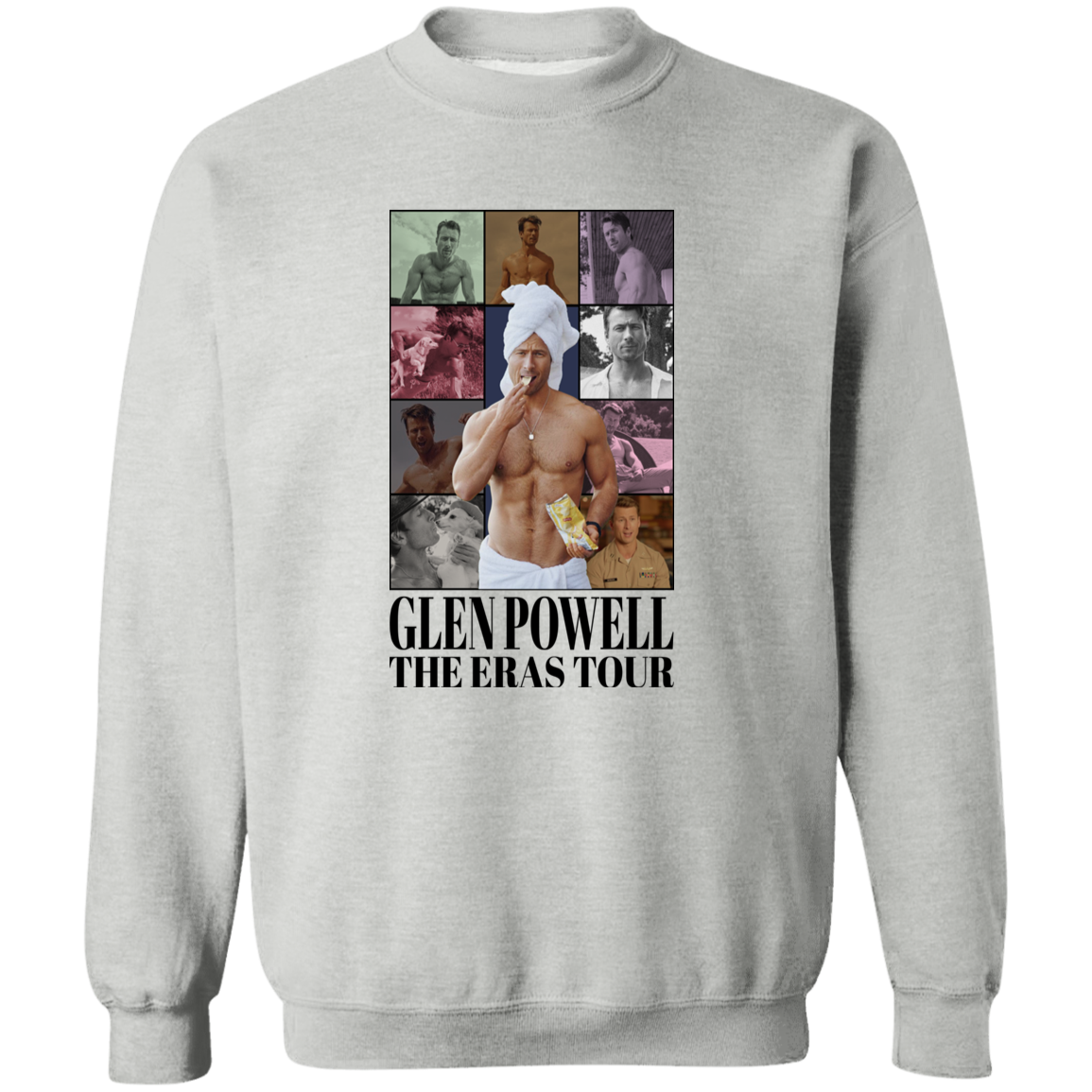 Glen Powell Eras Crewneck Pullover Sweatshirt - ID24092424
