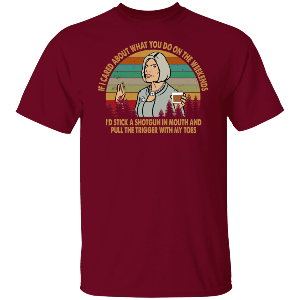 Malory Archer Vintage Retro T-Shirt - ID27082415