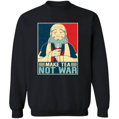Make Tea Not War Uncle Iroh Vintage T-Shirt, Uncle Iroh Shirt, Gift Tee For You And Your Friends	G180 Gildan Crewneck Pullover Sweatshirt