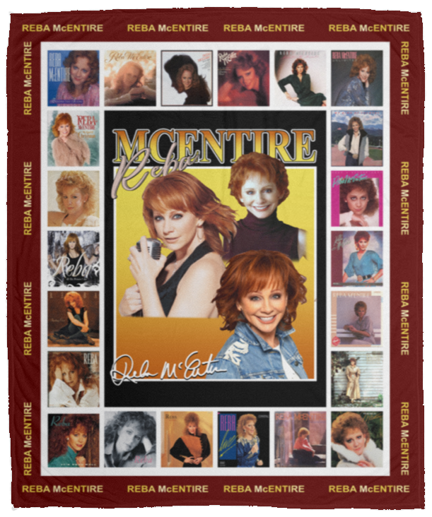 Reba Mcentire Signature Fleece Blanket, Premium Sherpa Blanket, Reba Mcentire Blanket, The Queen of Country Quilt	VPM Cozy Plush Fleece Blanket - 50x60