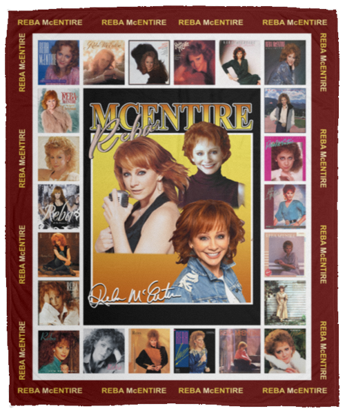 Reba Mcentire Signature Fleece Blanket, Premium Sherpa Blanket, Reba Mcentire Blanket, The Queen of Country Quilt	VPM Cozy Plush Fleece Blanket - 50x60