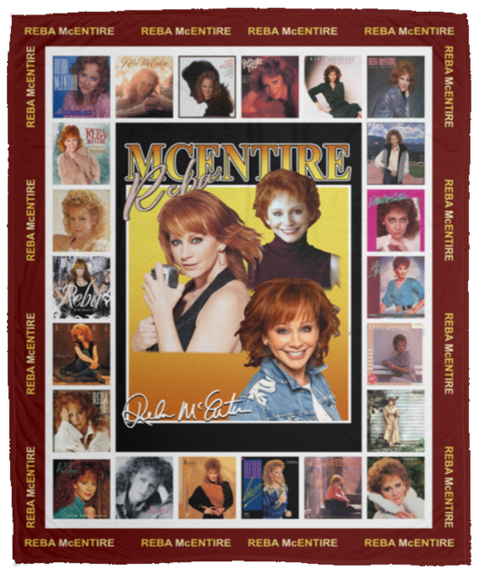 Reba Mcentire Signature Fleece Blanket, Premium Sherpa Blanket, Reba Mcentire Blanket, The Queen of Country Quilt	VPM Cozy Plush Fleece Blanket - 50x60
