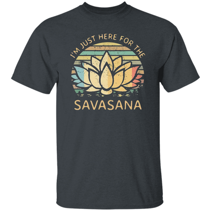 I’m Just Here for The Savasana Yoga Funny Vintage T-Shirt - leleart