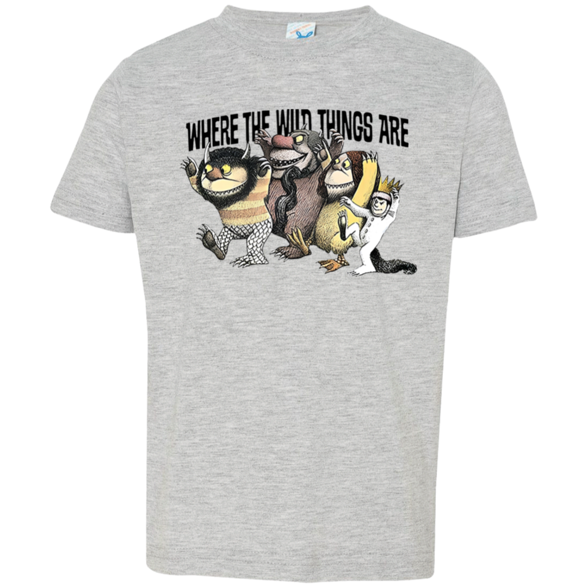 Teach Wild Things Where The Wild Things Are Teacher Vintage 3321 Toddler Jersey T-Shirt - letter