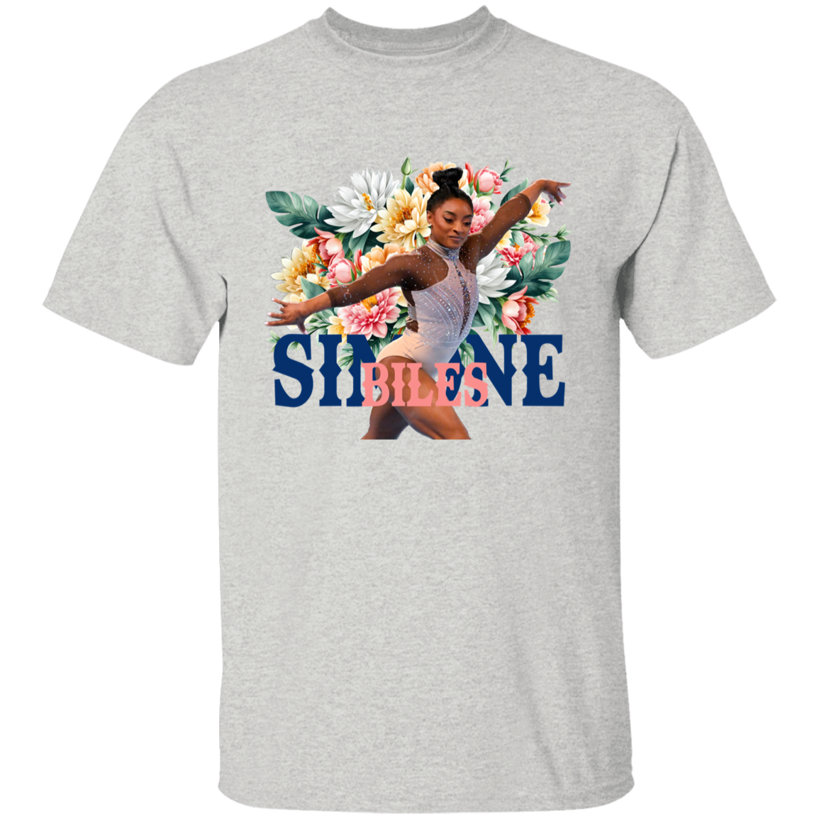 Simone Biles Floral Vintage T-Shirt - ID05082410