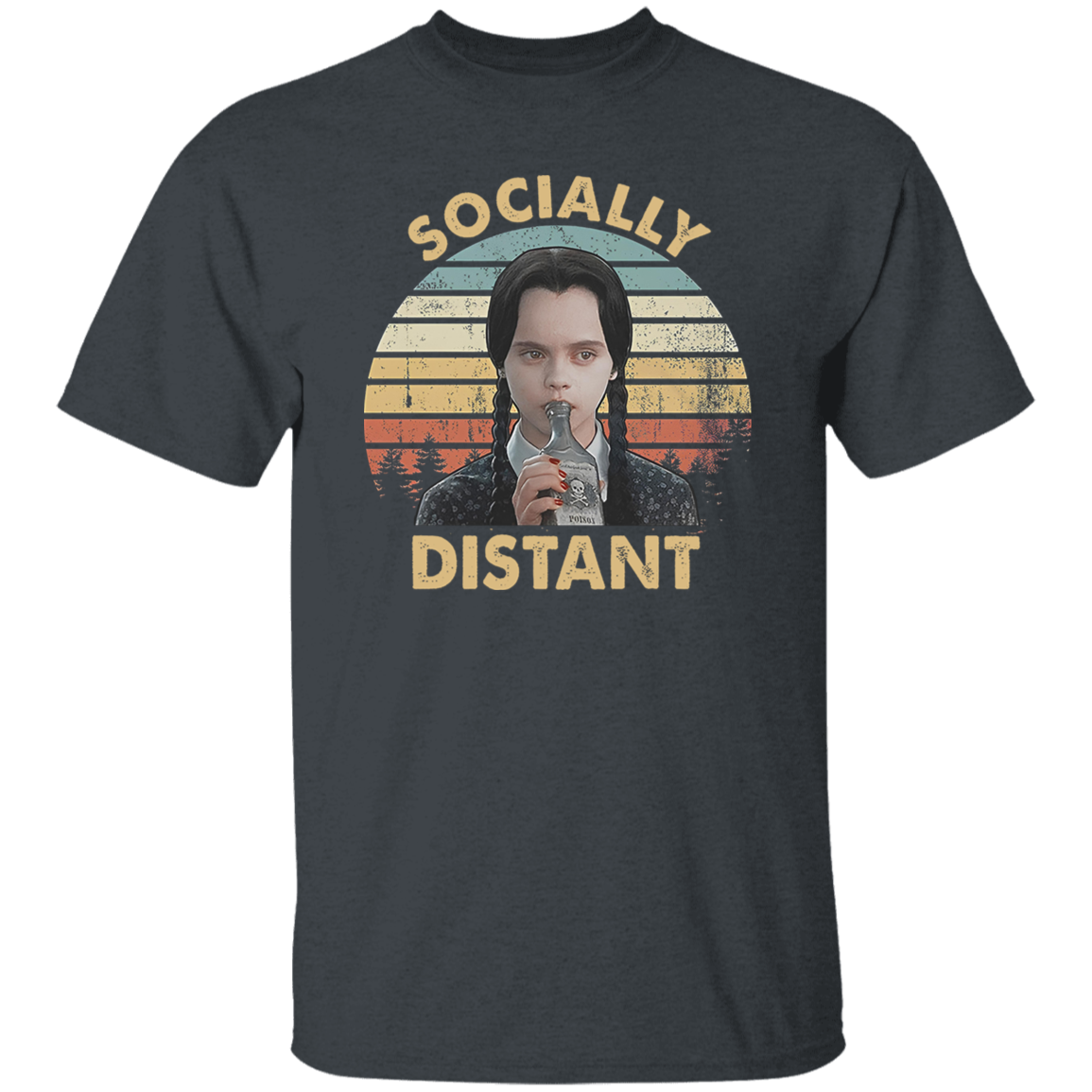 Socially Distant Funny Vintage T-Shirt