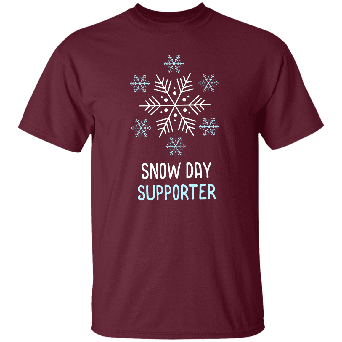Snow Day Supporter Teacher T-Shirt - lapicta