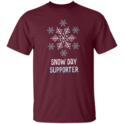 Snow Day Supporter Teacher T-Shirt - lapicta