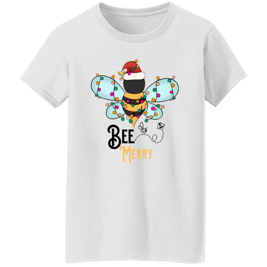 Bee Merry Teacher Vintage G500L Ladies' 5.3 oz. T-Shirt - letter - WOMEN