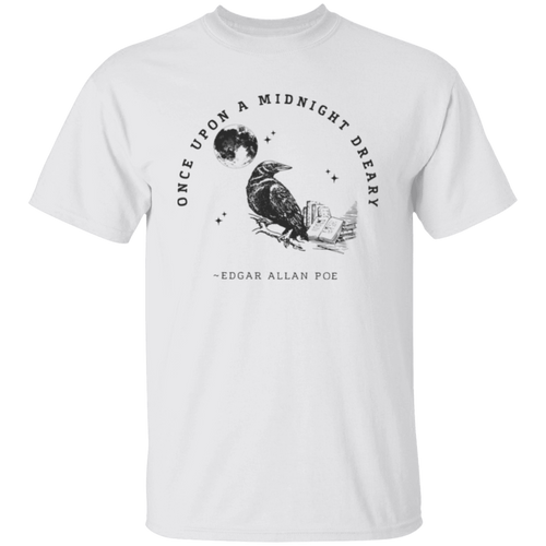 Once Upon A Midnight Dreary Edgar Allan Poe Vintage Unisex  T-Shirt - letter