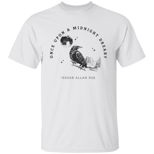 Once Upon A Midnight Dreary Edgar Allan Poe Vintage Unisex  T-Shirt - letter