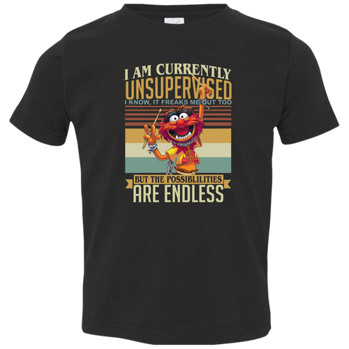 Muppet Show I Am Currently Unsupervised Vintage Toddler Jersey T-Shirt