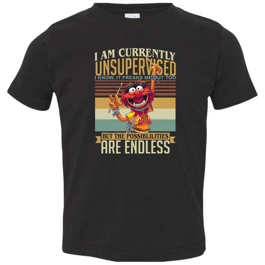 Muppet Show I Am Currently Unsupervised Vintage Toddler Jersey T-Shirt