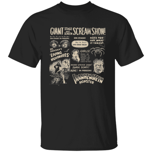 Halloween Horror Movie Scream Show Frankenstein And Dracula Unisex  T-Shirt - maria