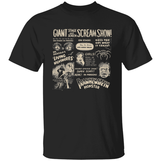 Halloween Horror Movie Scream Show Frankenstein And Dracula Unisex  T-Shirt - maria
