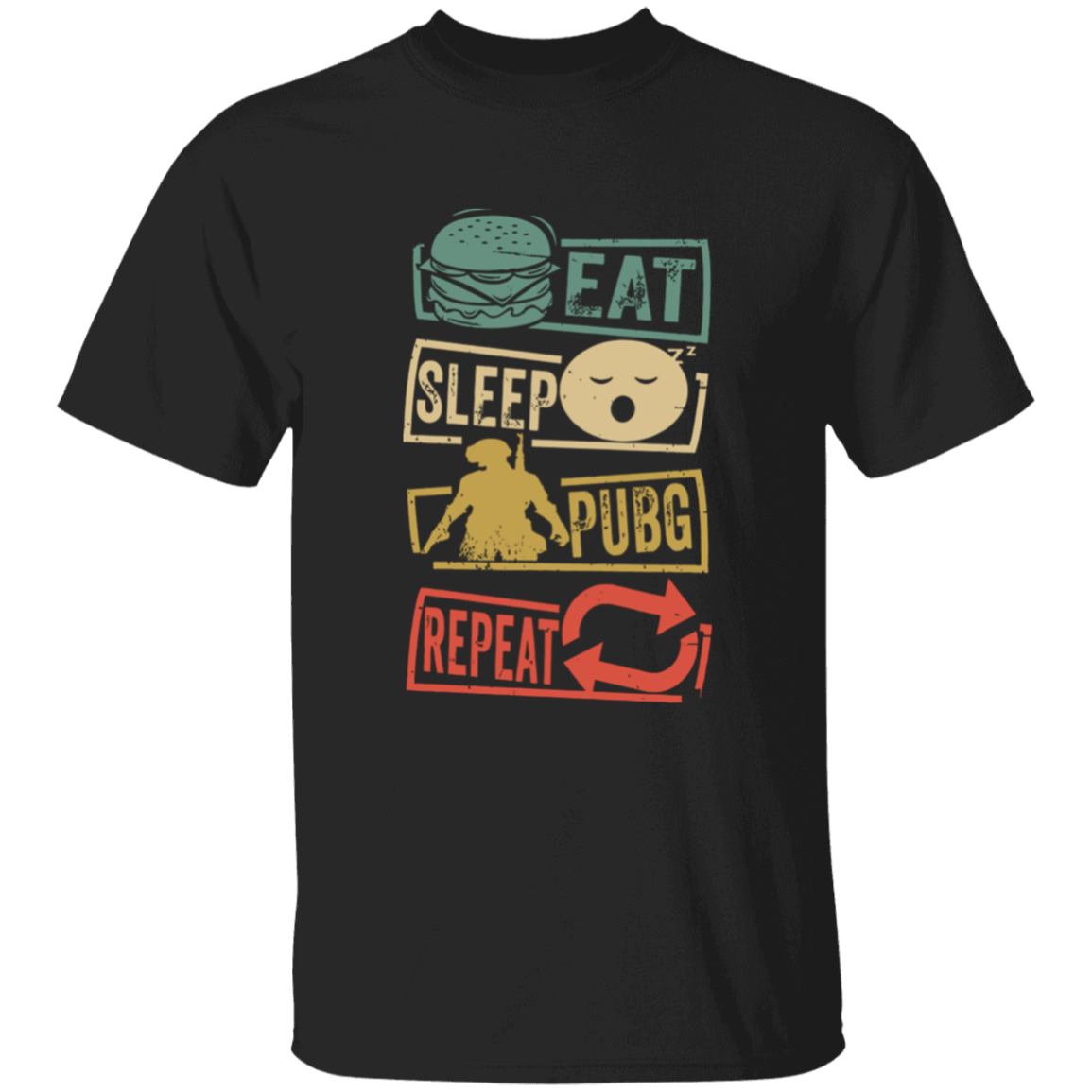Eat Sleep Pubg Repeat G500B Youth 5.3 oz 100% Cotton T-Shirt - jasmine