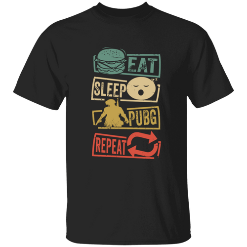 Eat Sleep Pubg Repeat G500B Youth 5.3 oz 100% Cotton T-Shirt - jasmine