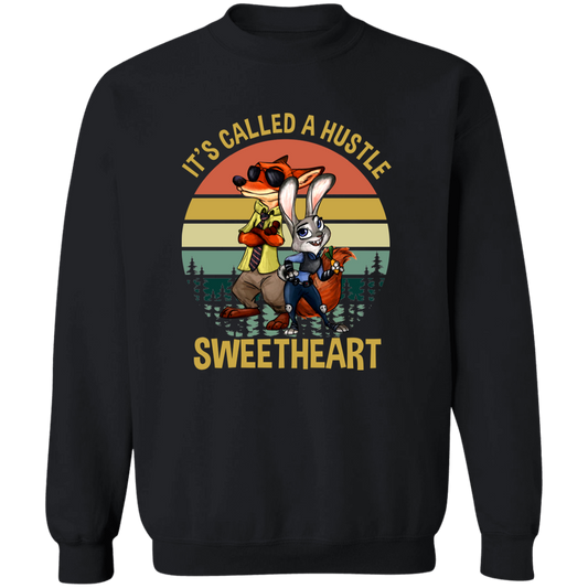 It's Called A Hustle Sweetheart Vintage T-Shirt - G180 Gildan Crewneck Pullover Sweatshirt