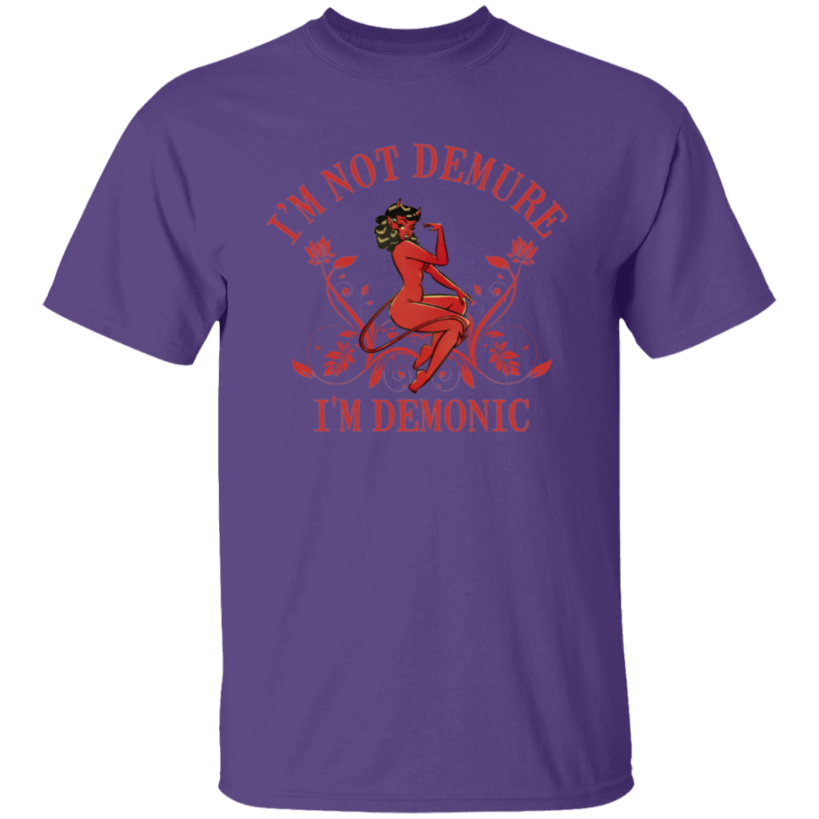 I'm Not Demure I'm Demonic Unisex T-Shirt - jasmine - ID05092402