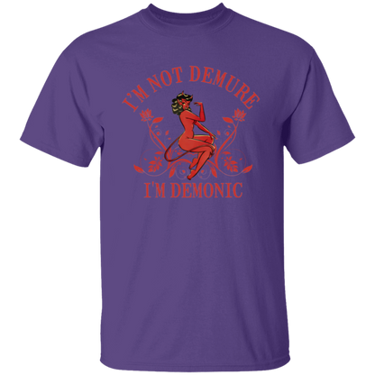 I'm Not Demure I'm Demonic Unisex T-Shirt - jasmine - ID05092402