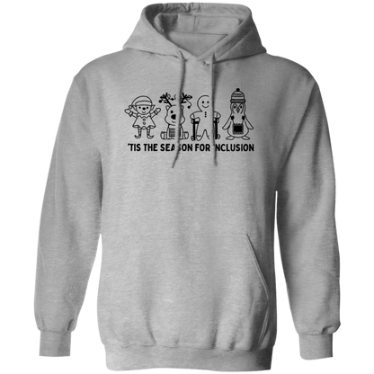 Tis The Season For Inclusion Teacher Vintage Pullover Hoodie