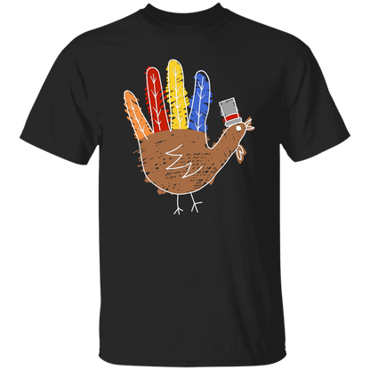Hand Painted Turkey Teacher T-Shirt - lapicta