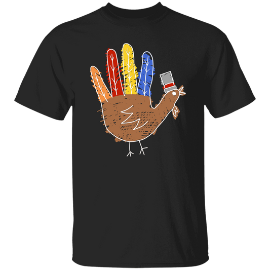 Hand Painted Turkey Teacher T-Shirt - lapicta