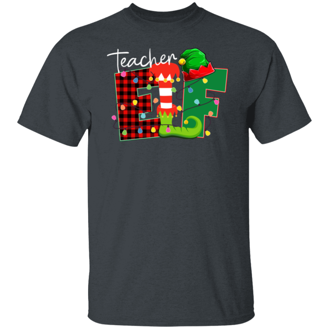 Christmas Elf Teacher  T-Shirt - lapicta
