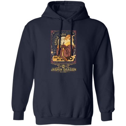 Vintage Retro Uncle Iroh Make Tea Not War Gildan Pullover Hoodie