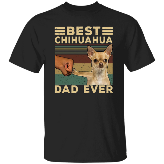 Best Chihuahua Dad Ever Funny Animal Vintage T-Shirt