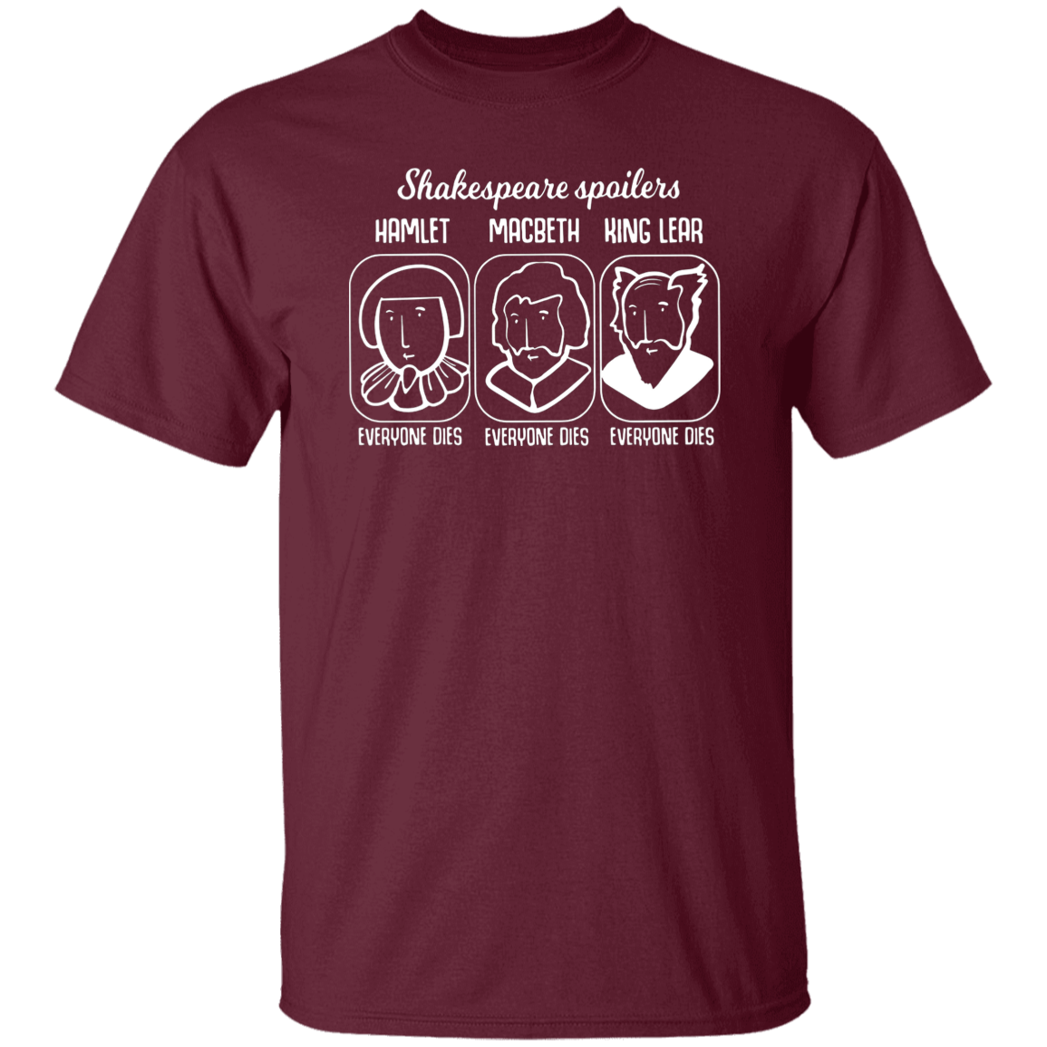 Shakespeare Spoilers Funny Literature Teacher Vintage T-Shirt