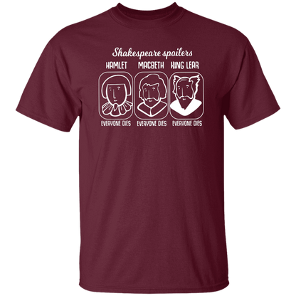 Shakespeare Spoilers Funny Literature Teacher Vintage T-Shirt