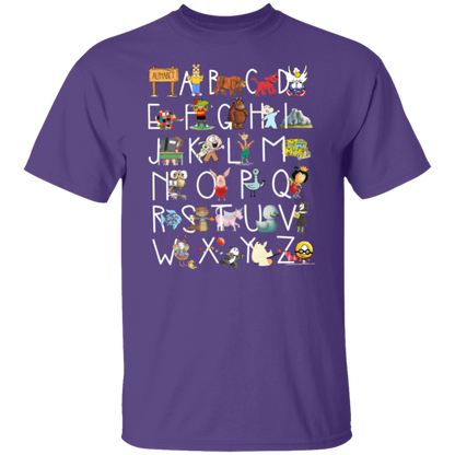 26 Alphabet Animals Teacher T-Shirt - lapicta